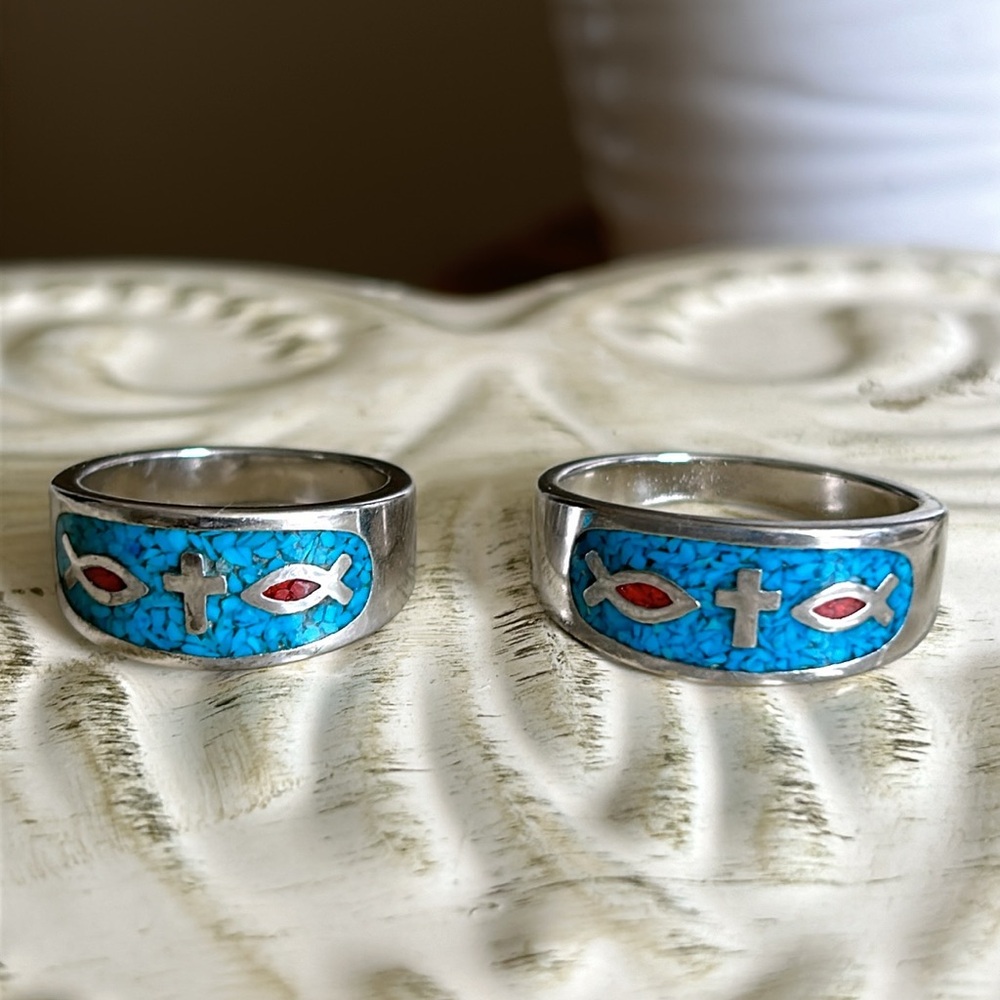 Vintage Christian Band Rings